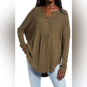 FREE PEOPLE LEO HENLEY TEE